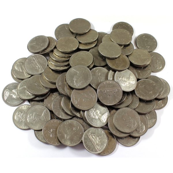 Bulk Lot of 100x 1968 Nickel $1 Coins. 100pcs.
