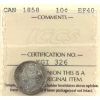 Image 1 : 10-cent 1858 ICCS EF40