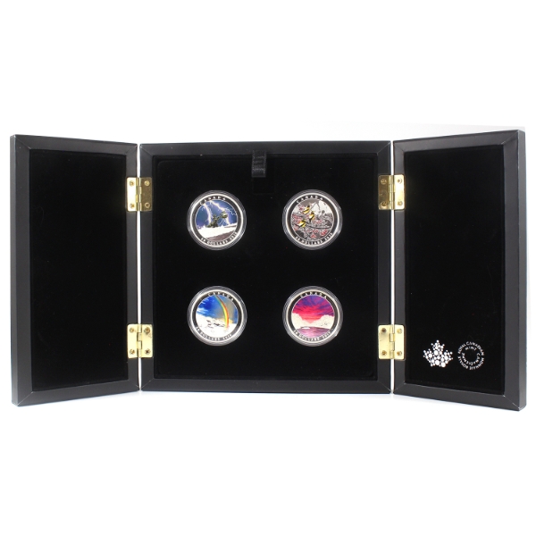 2015-2017 $20 Weather Phenomenon Series 1oz .9999 Fine Silver 4 Coin Set (Tax Exempt)