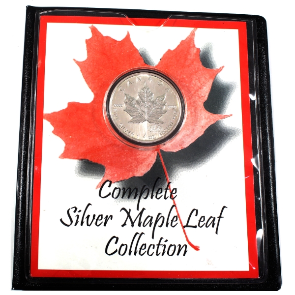 2000 $5 Silver Maple Leaf w/ Firework Privy Mark in First Commemorative Mint Holder (Tax Exempt)