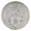 Image 1 : 10oz Great Britain 2020 Queen's Beasts - Yale of Beaufort .9999 Fine Silver Coin (Tax Exempt)