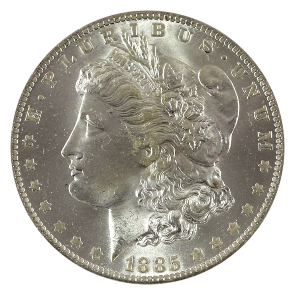 USA Silver 1885 Morgan Dollar Choice GEM BU