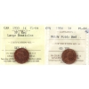 Image 1 : 1-cent 1954 & 1955 ICCS PL64. 2pcs.