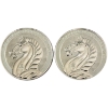 Image 1 : 2x 1/2oz 2014 $10 Year of the Horse - Pure Silver Coin. 2pcs. (Tax Exempt)