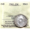 Image 1 : 25-cent 1940 ICCS MS65