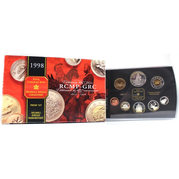 1998 Royal Canadian Mounted Police Proof Double Dollar Set