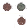 Image 2 : USA Cents 1852 Fine, 1853 F-VF & 1854 F-VF. 3pcs