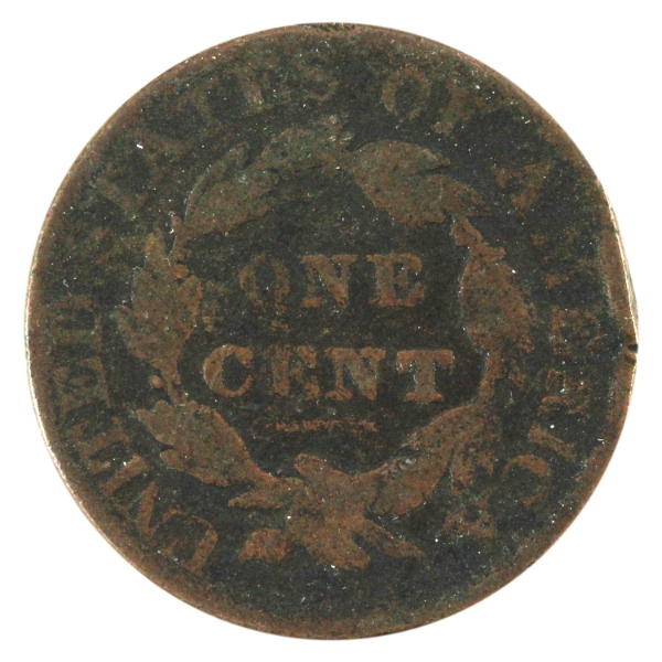 USA 1828 1-cent Small Wide Date G (impaired)