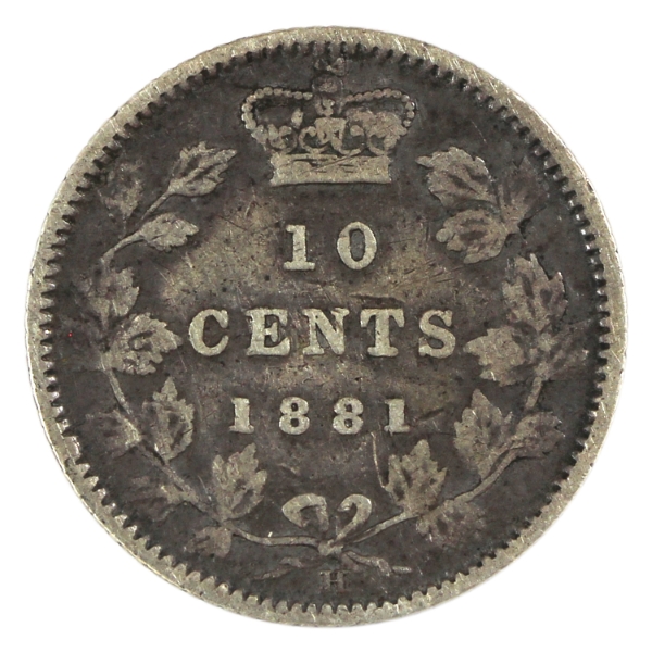 10-cent 1881 F-VF