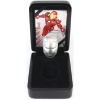 Image 1 : Fiji 2019 $5 2oz Marvel Ironman Mask .999 Fine Silver with Deluxe Display Case & COA (Tax Exempt)
