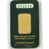 Image 2 : Scarce! 5g Vintage Johnson Matthey .9999 Fine Gold Bar in Original Certificate and Sealed Plastic