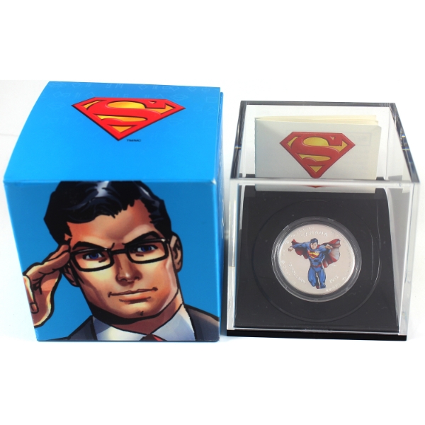 2013 $15 Modern Day Superman 1/2oz .9999 Fine Silver Coin (Tax Exempt)