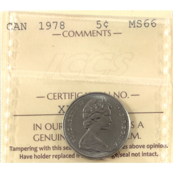 5-cent 1978 ICCS MS66