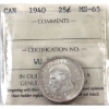 Image 1 : 25-cent 1940 ICCS MS65