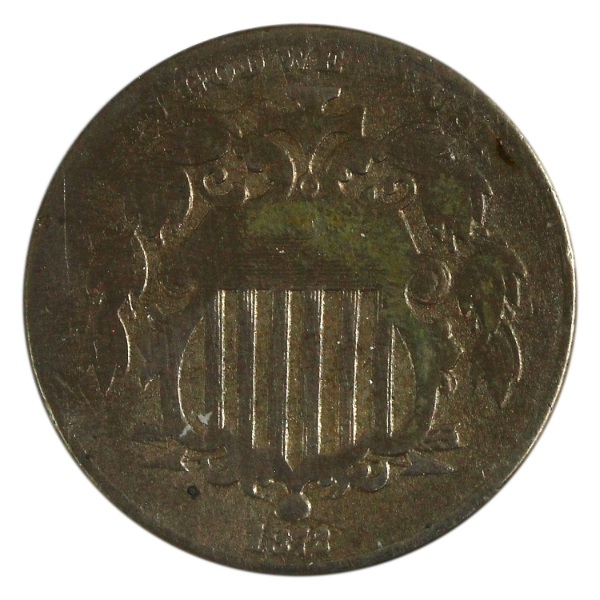 USA 1872 5-cent Shield VG
