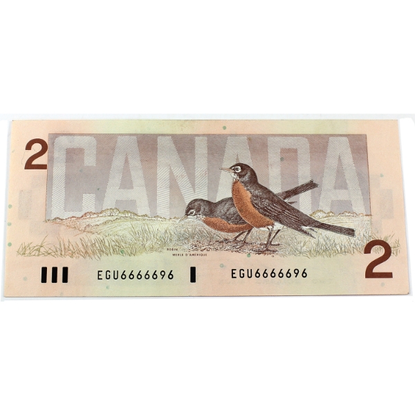 BC-55c-i 1986 $2 Neat Number Circ. Bonin-Thiessen SN: EGU6666696