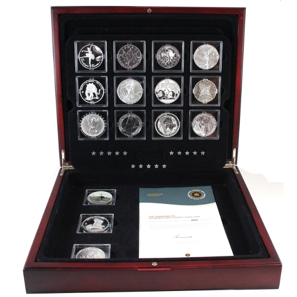2012 The Fabulous 15- World's Most Famous Silver Coins in Deluxe Case