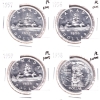 Image 1 : Silver $1 1956, 1957, 1958 & 1959 Proof-Like (scratched/spots). 4pcs