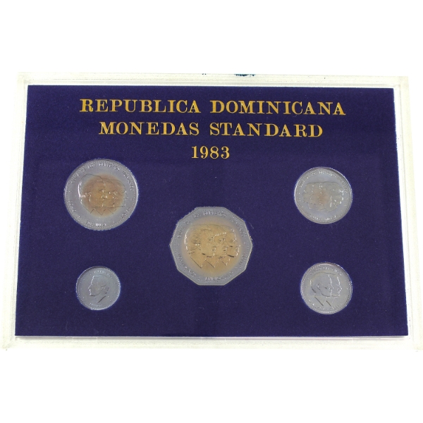 Dominican Republic 1983 Uncirculated 5-Coin Set