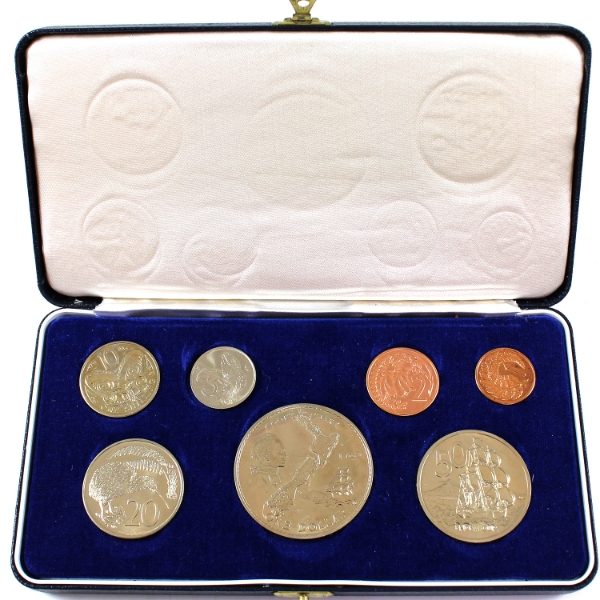 New Zealand 1969 Bicentenary of James Cook's Rediscovery of New Zealand 7-Coin Set