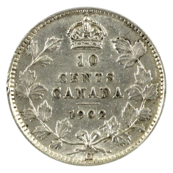 10-cent 1902H EF-AU (Nicks)