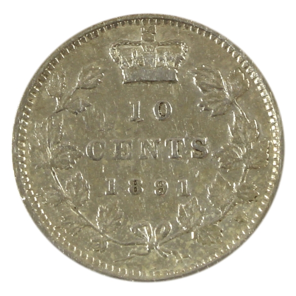 10-cent 1891 22 Leaves VF-EF