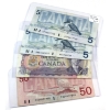 Image 1 : Group Lot of 4x RADAR 1971-1988 $5 to $50 Bank of Canada Notes. Sold as is