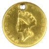 Image 2 : USA Gold 1855 Dollar VF-EF (hole)