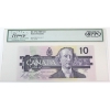 Image 1 : BC-57b-N1-iii 1989 $10 3 Digit RADAR PMG GEM UNC68 PPQ Bonin-Thiessen SN: BDN7112117