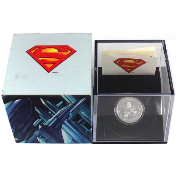 2013 $10 Vintage Superman 1/4oz .9999 Fine Silver (Tax Exempt)
