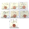 Image 1 : 1-cent 1990-2006 ICCS MS64 to MS67 Red, NBU. 7pcs.