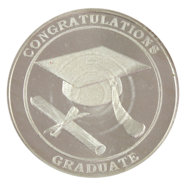 1oz MPM 'Congratulations Graduate' .999 Fine Silver Round (Tax Exempt)