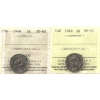 Image 1 : 5-cent 1948 & 1949 ICCS MS65. 2pcs