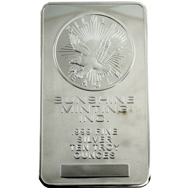 10oz Sunshine Mint .999 Fine Silver (Tax Exempt)