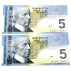 Image 2 : RADAR BC-67a 2006 $5 Jenkins-Dodge Matching Prefix 'AON' SN: AON8546458 & AON8629268. 2pcs.