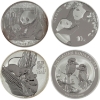 Image 1 : 3oz & 30g Total!  World Assorted .999 Fine Silver Rounds. 4pcs (Tax Exempt)