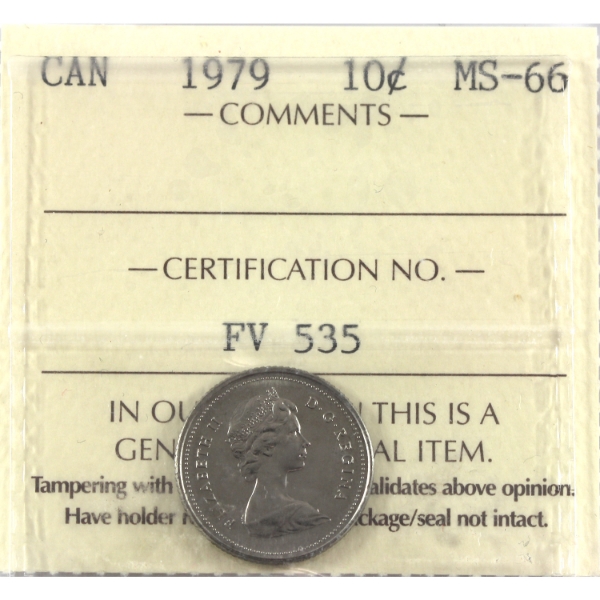 10-cent 1979 ICCS MS66