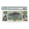 Image 1 : 800-12-02R 1861 $1 Westmorland Bank of New Brunswick PMG CUNC63 Jones-Remainder SN: 13559 ppB