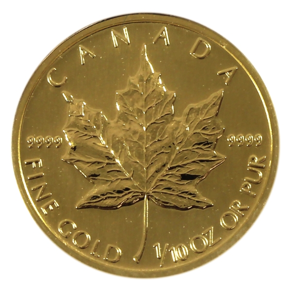 1996 $5 GML 1/10oz .9999 Fine Gold (Tax Exempt)