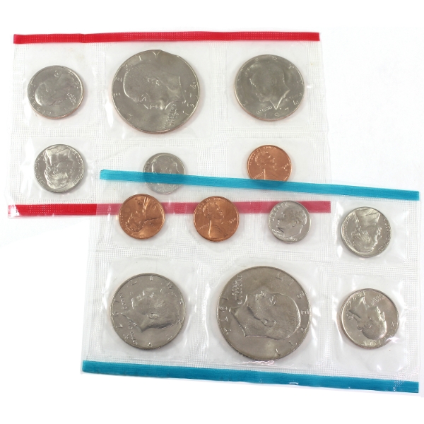 ERROR USA 1974 Uncirculated Coin Set with Clipped Dollar