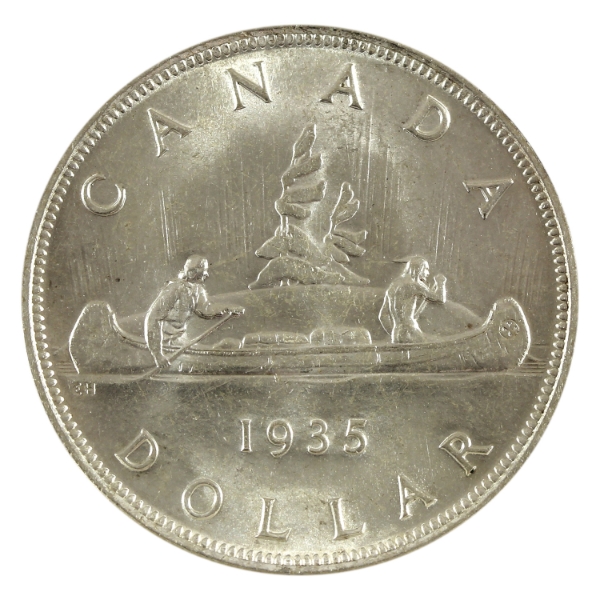 Silver $1 1935 Dbl XXV BU