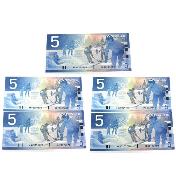 Group Lot of 5x BC-62aA 2002 $5 UNC or Better Knight-Dodge Some Replacements. 5pcs. 