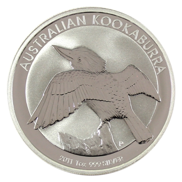 1oz Australia 2011 $1 Kookaburra .999 Fine Silver Round (Tax Exempt)