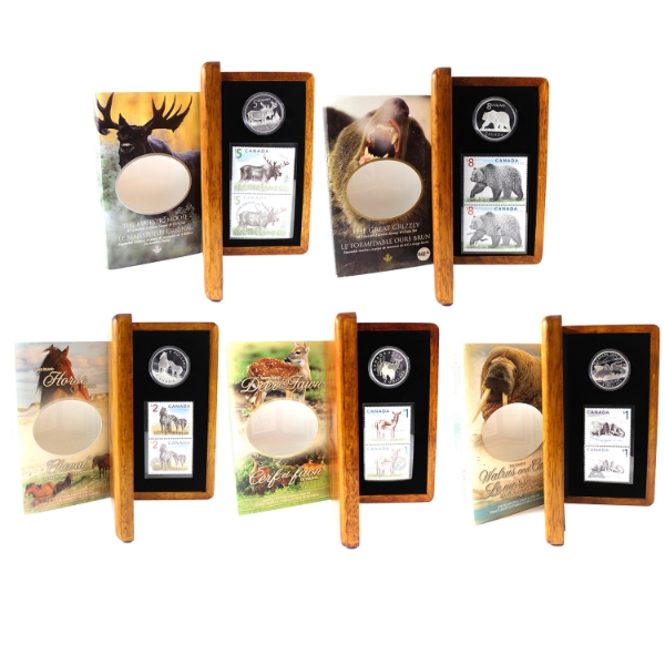 2005-2006 Limited Edition Stamp & Coin Sets. 5 Sets (Tax Exempt)