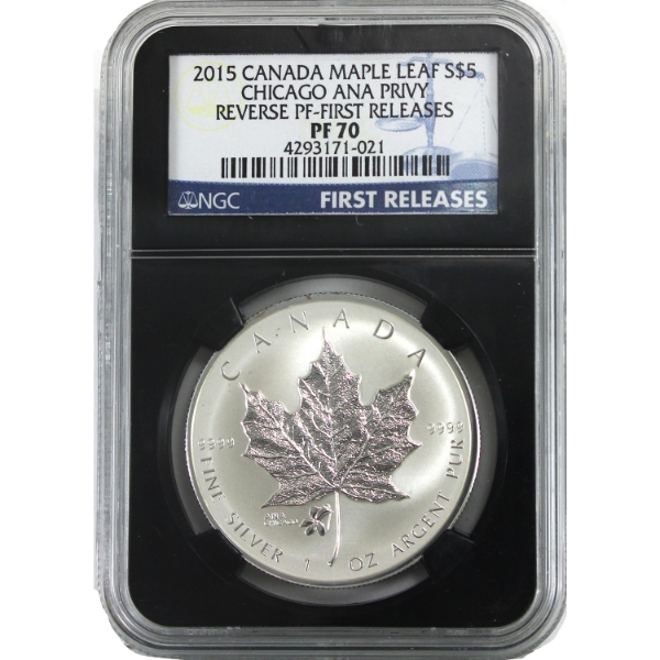 2015 $5 SML Chicago ANA Privy NGC PF70 *First Releases!* (Tax Exempt)