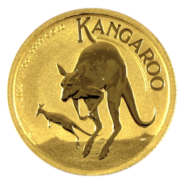 1/10oz Australia 2022 $15 Kangaroo .9999 Fine Gold Coin (Tax Exempt)