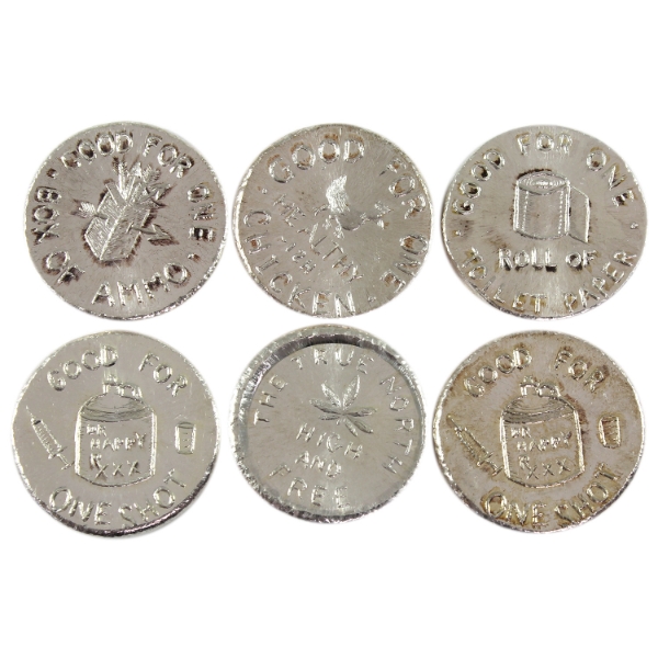 6x 1oz Beaver Bullion 5x Apocalypse Trade Units & 1x True North High & Free .999 Fine Silver. 6pcs