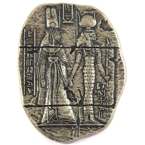 2oz Monarch Precious Metals- Egyptian Relic Goddess .999 Fine Silver Bar (Tax Exempt)