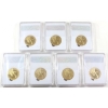 Image 2 : USA 2009S-2010S Presidential Dollars SGS Certified PR70 Cameo. 7pcs.