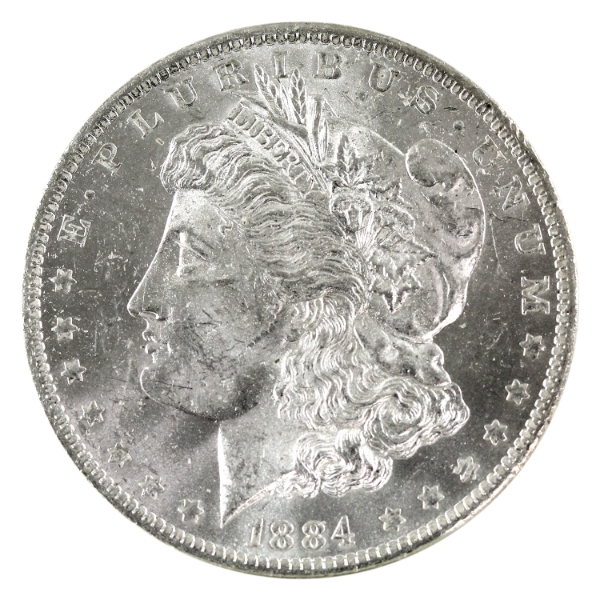 USA 1884-O Silver Morgan Dollar BU